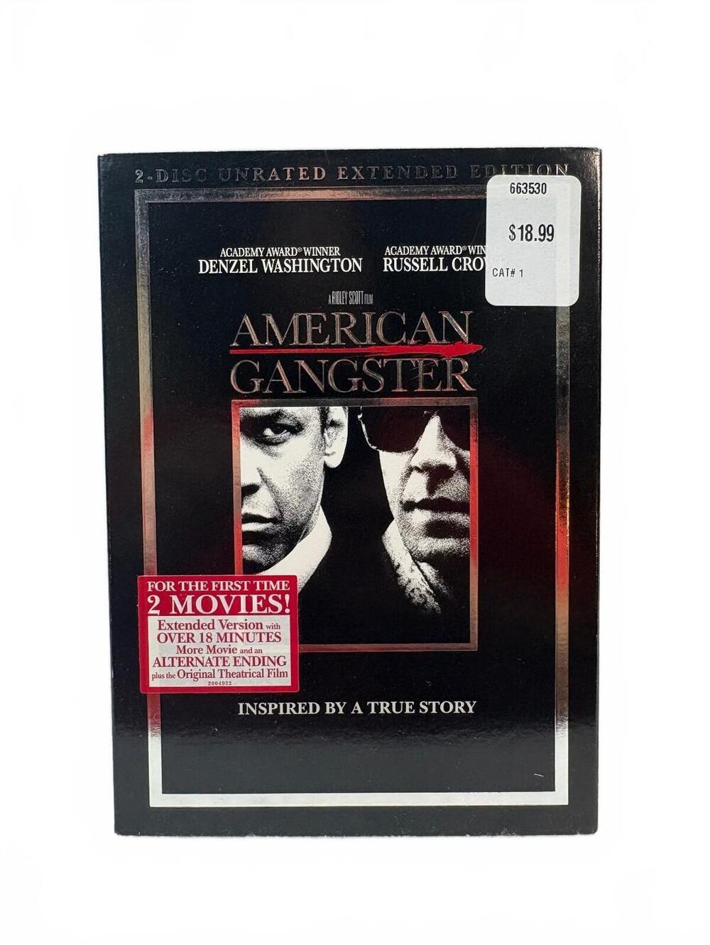 American Gangster 2-Disc Unrated Extended Edition DVD Denzel Washington